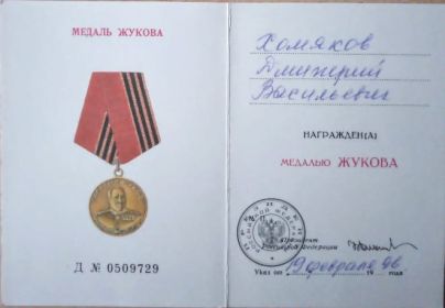 медаль Жукова