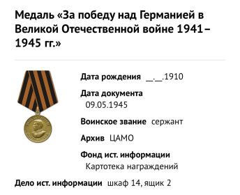 Орден Красной Звезды (2); Медаль «За отвагу»; Медаль «За боевые заслуги» (2); Медаль «За победу над Германией в Великой Отечественной войне 1941–1945 гг.»