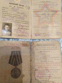 Медаль « ЗА ПОБЕДУ НАД ГЕРМАНИЕЙ»
