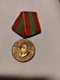 За доблестный труд в Великой Отечественной Войне 1941-1945г
