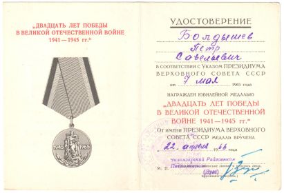 Двадцать лет Победы в Великой Отечественной Войне 1941-1945 гг.