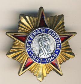 Знак «Ветеран войны 1941—1945 гг.»