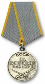 Медаль «За боевые заслуги» № 0780840