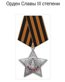 Орден Славы III  степени