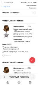 Орден Славы 3 степени