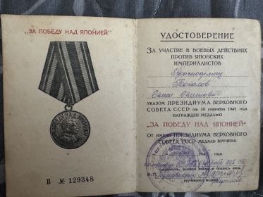 За Победу над Японией