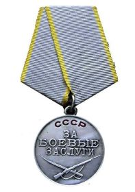 Медаль «За боевые заслуги» (Приказ №16 от: 23.01.1943)