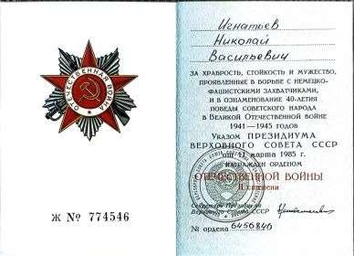 Юбилейный Орден Отечественной войны 2 степени
