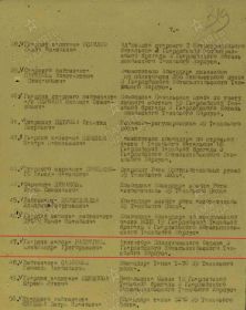 Наградной список лиц, награждаемых Орденом Красной Звезды (№47)
