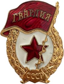 Нагрудный знак "Гвардия"