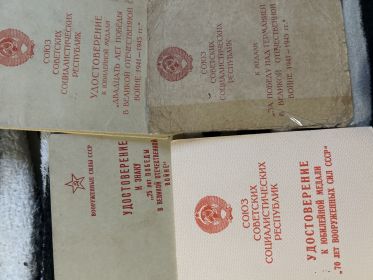 Орден красной звезды,медаль за победу над Германией