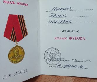 Медаль Жукова
