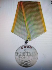 За боевые заслуги