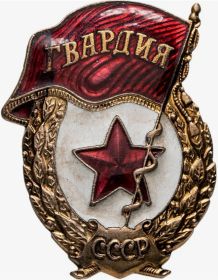 Нагрудный знак «Гвардия»