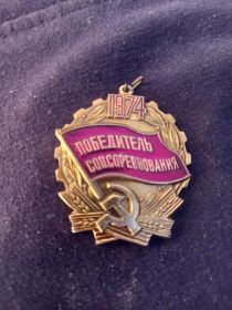 медаль "Победитель Социалистического Соревнования"