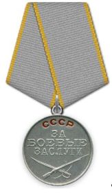 Медаль «За боевые заслуги» (28.01.1943)