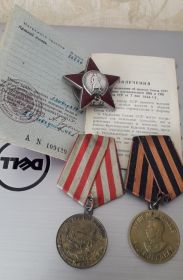 5 декабря 1942 года – награждена Орденом Красной звезды. 4 сентября 1944 года – Медалью «За оборону Москвы».  После войны - медаль «За победу над Германией в Великой Отечественной войне 1941-