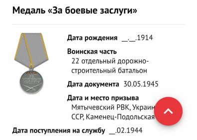 Медаль за боевые заслуги