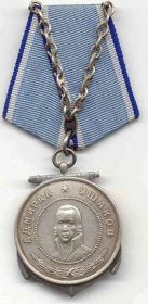 01.05.1944 Награжден Медалью Ушакова