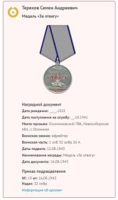 Медаль "За отвагу"