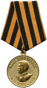 Медаль «За победу над Германией в Великой Отечественной войне 1941–1945 гг.»