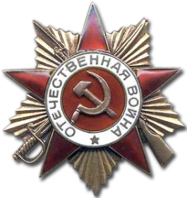 Орден ОТЕЧЕСТВЕННОЙ ВОЙНЫ  І степени