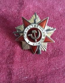Орден отечественной страны I степени