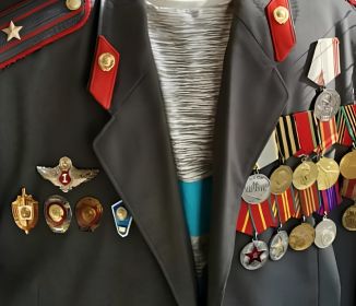 Медаль "За боевые заслуги", медаль " За победу над Германией ", другие награды.