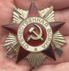 Орден Отечественной Войны,орден Красной звезды,медали "За оборону Москвы","За боевые заслуги","За взятие Кёнигсберга","За победу над Германией","За победу над Японией","За безупречную службу"