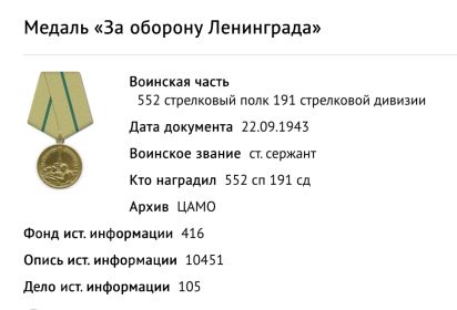 Медаль «За оборону Ленинграда»