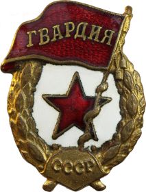 нагрудный знак "Гвардия"