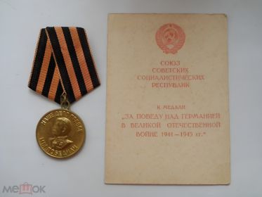 Медаль за Победу над Германией