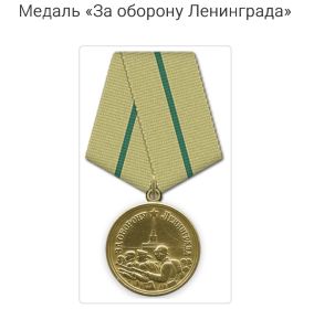 За оборону Ленинграда
