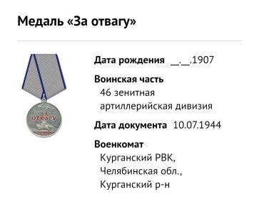 Медаль за Отвагу