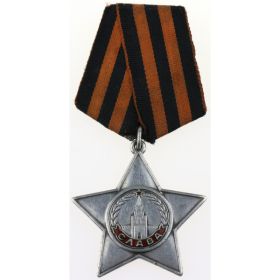 Орденом Славы 3-й степени № б/н от 31.07.1947 г. Из наградного листа: