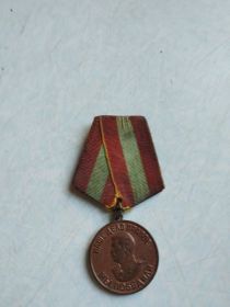 За доблестный труд в Великой Отечественной Войне 1941-1945 года