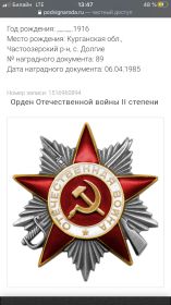 Орден Отечественной Войны 2 степени