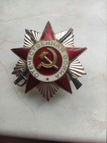 Орден ОТЕЧЕСТВЕННОЙ ВОЙНЫ     II степени