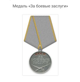 Медаль  "За боевые заслуги"
