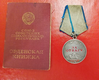 Медали "За отвагу", "За боевые заслуги", Орден Красной Звезды.