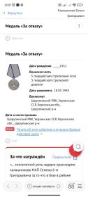 Медаль за Отвагу