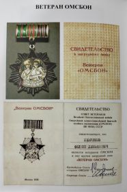 нагрудный знак "Ветеран ОМСБОН"