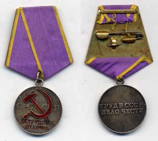 медаль"За трудовое отличие"