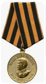 Медаль "За победу над Германией в Великой Отечественно войне 1941-1945 гг."