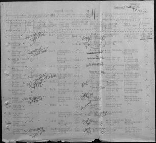 Именной список призванных в ряды РККА на 27.08.1947