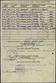 Аттестация от 20.02.1948г.