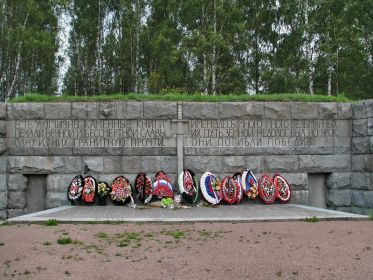 Воинское захоронение №30 поселок Петровка Каменногорского городского поселения Выборгского района Ленинградской области