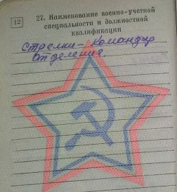 Военная специальность