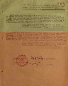Приказ подразделения №: 19/н от: 26.10.1943