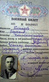 Военный билет НП № 049957 от 05 марта 1962 г. стр.